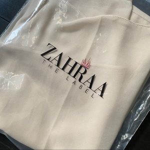 Zahraa The Label Premium Chiffon Scarf in Ivory